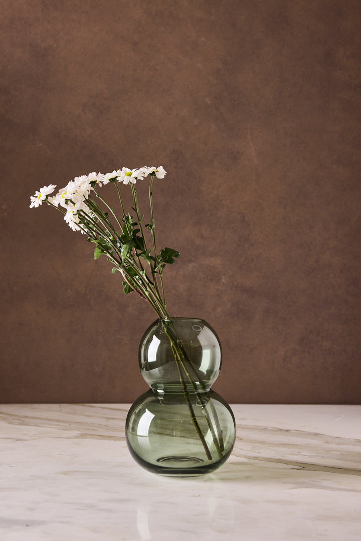 FLORERO BUBBLE GREEN 19CM