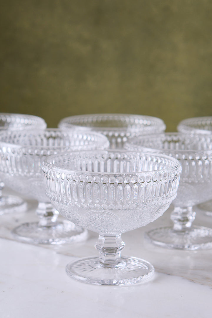 COPA DE POSTRE SUNFLOWER CLEAR 300ML x 6