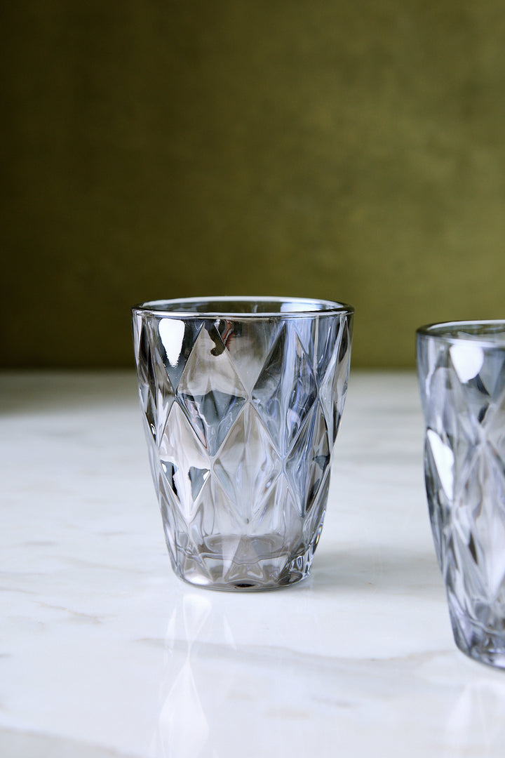 VASO BAJO DIAMANTE MIRROR 210 ML x 6