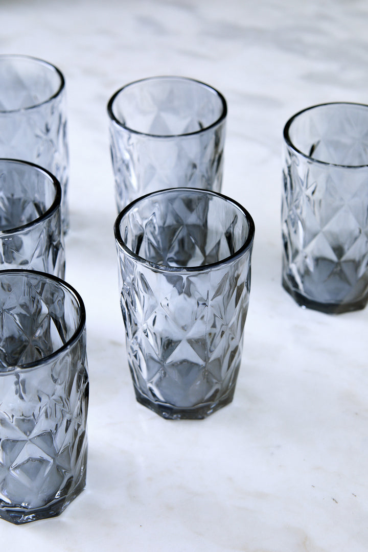 VASO ALTO DIAMANTE MIRROR 310 ML x 6