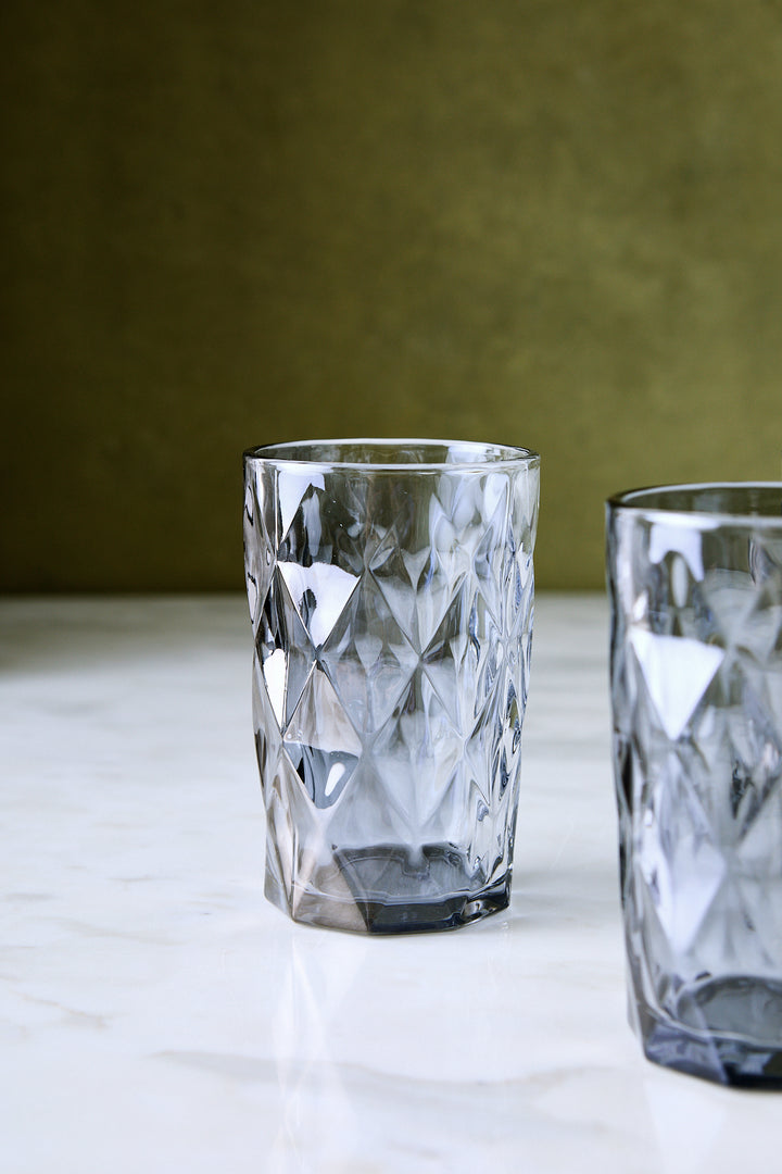 VASO ALTO DIAMANTE MIRROR 310 ML x 6