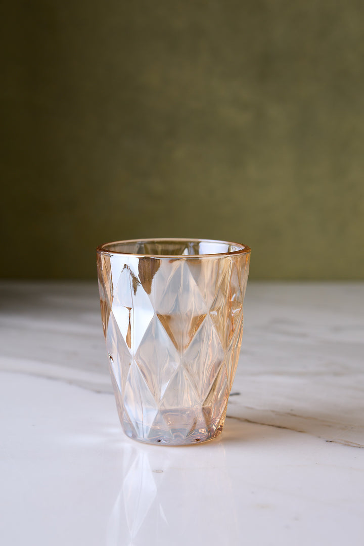 VASO BAJO DIAMANTE DORÉ 210 ML x 6