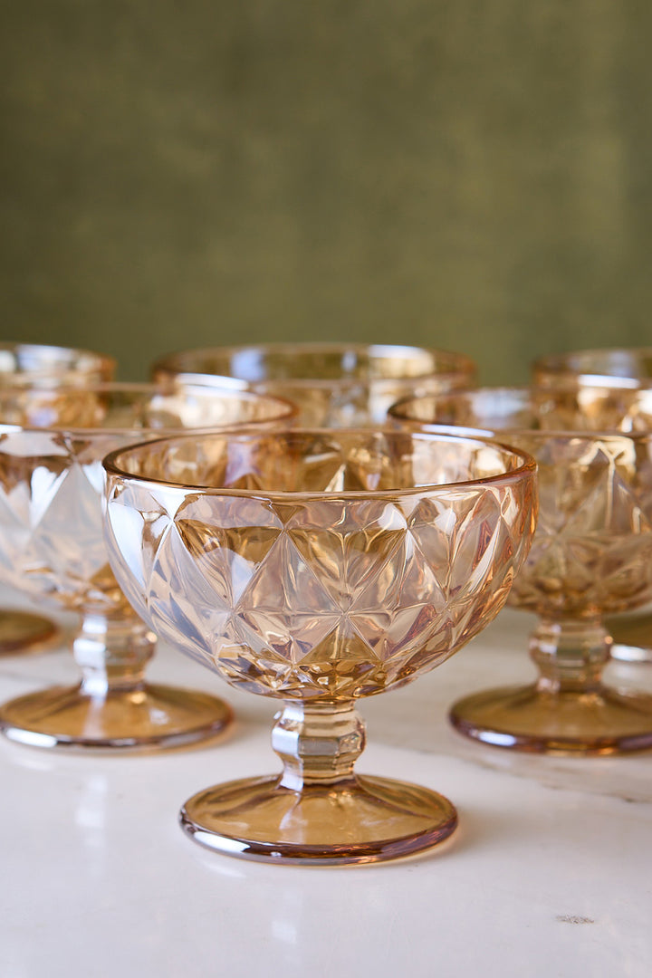 COPA DE POSTRE DIAMANTE DORÉ 300 ML x 6
