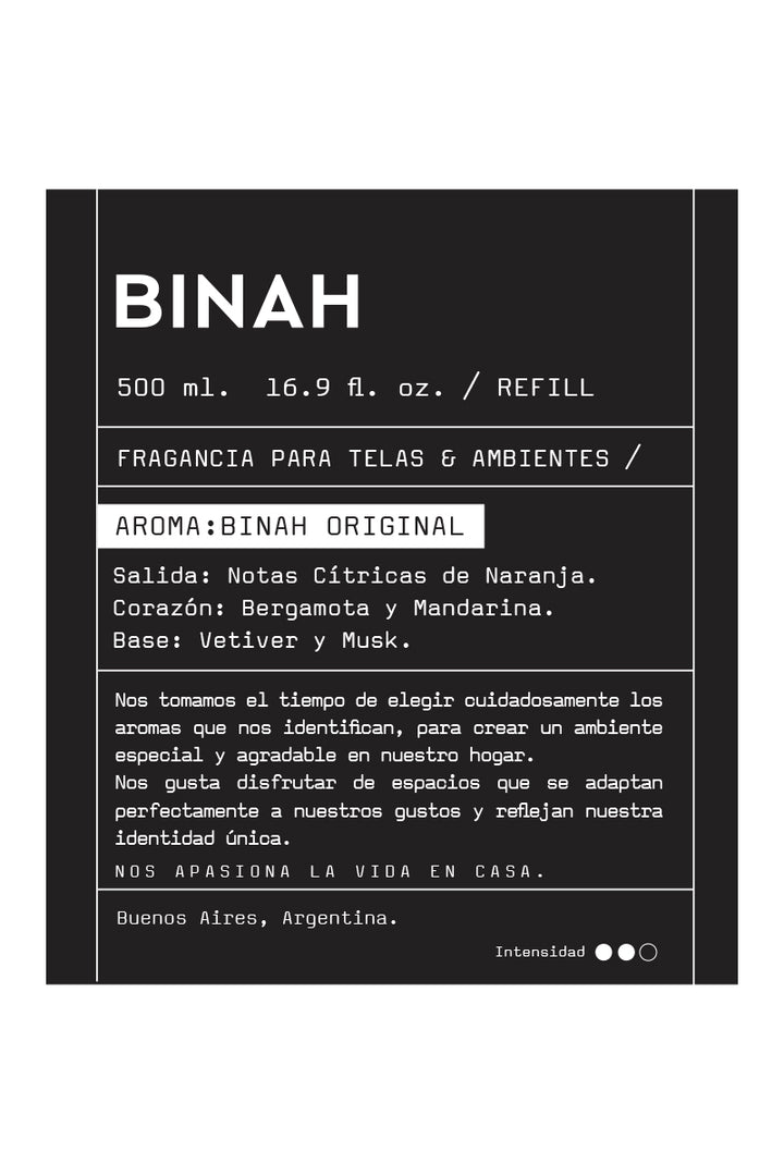 REFILL HOME SPRAY BINAH ORIGINAL 500 ML