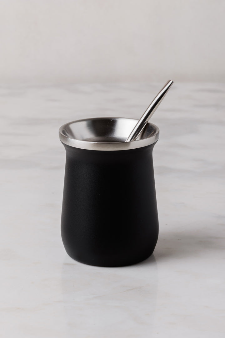 MATE DE ACERO BLACK 260ML