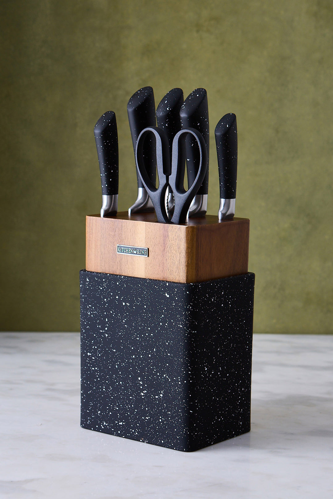 CUCHILLOS TACO WOOD & GRANITE x 6