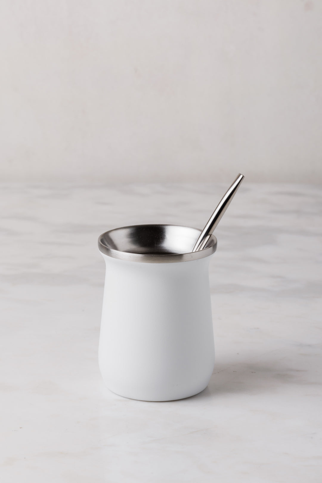 MATE DE ACERO WHITE 260ML