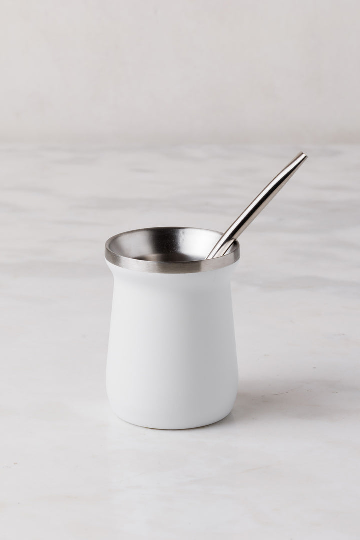 MATE DE ACERO WHITE 160ML