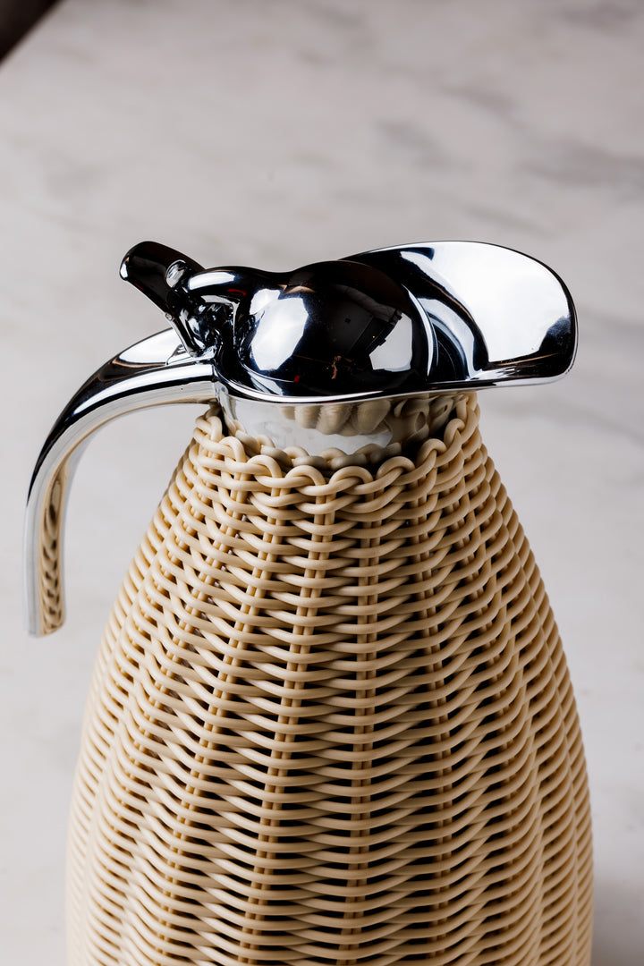 JARRA TÉRMICA DE RATTAN BEIGE 2 L