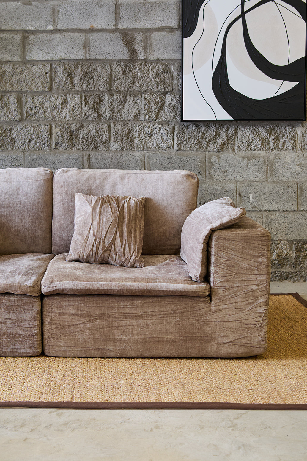 SILLON MODULAR EN CAJA RAVENNA 2 CUERPOS 200x100x70