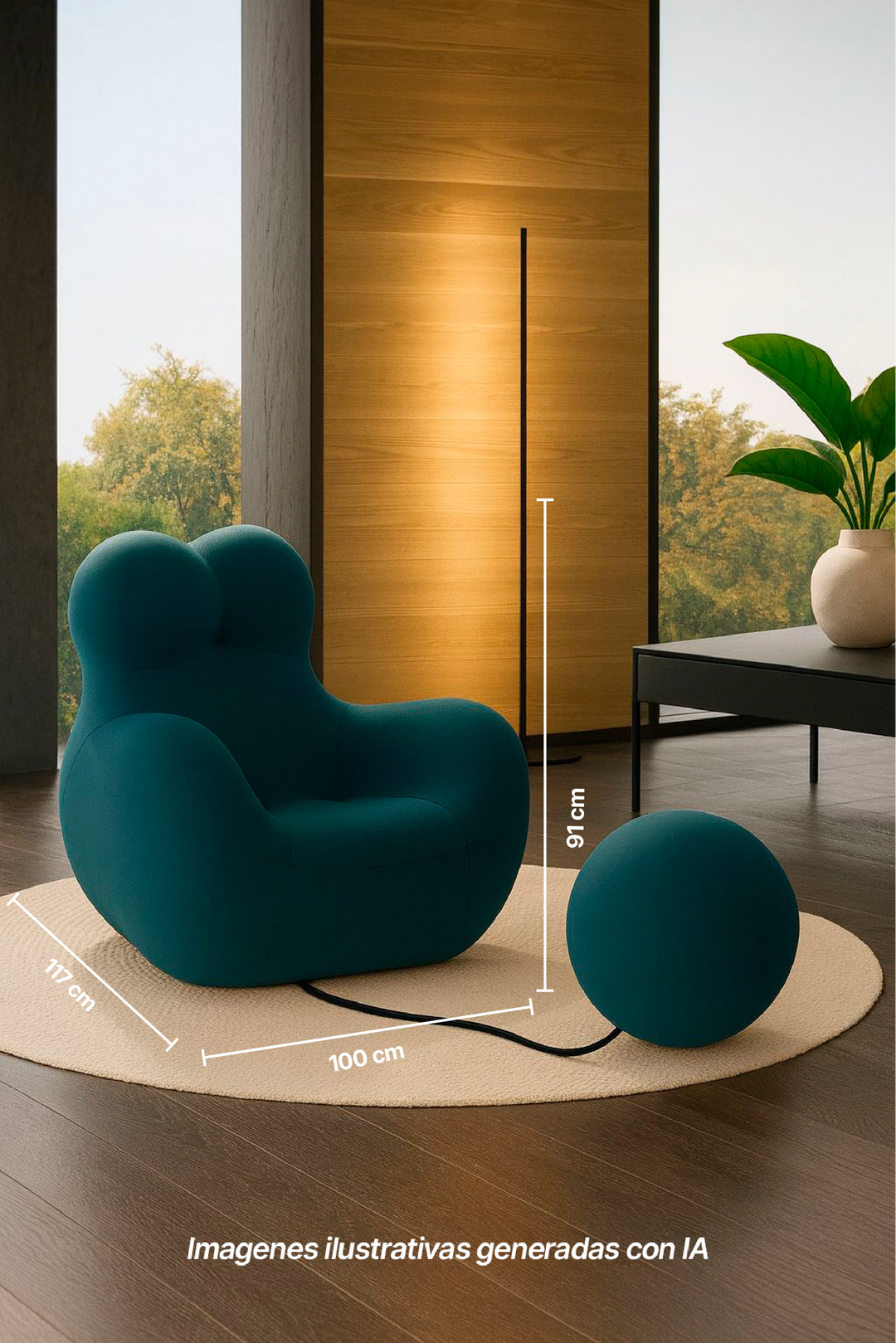 SILLON DONNA 100x117x91