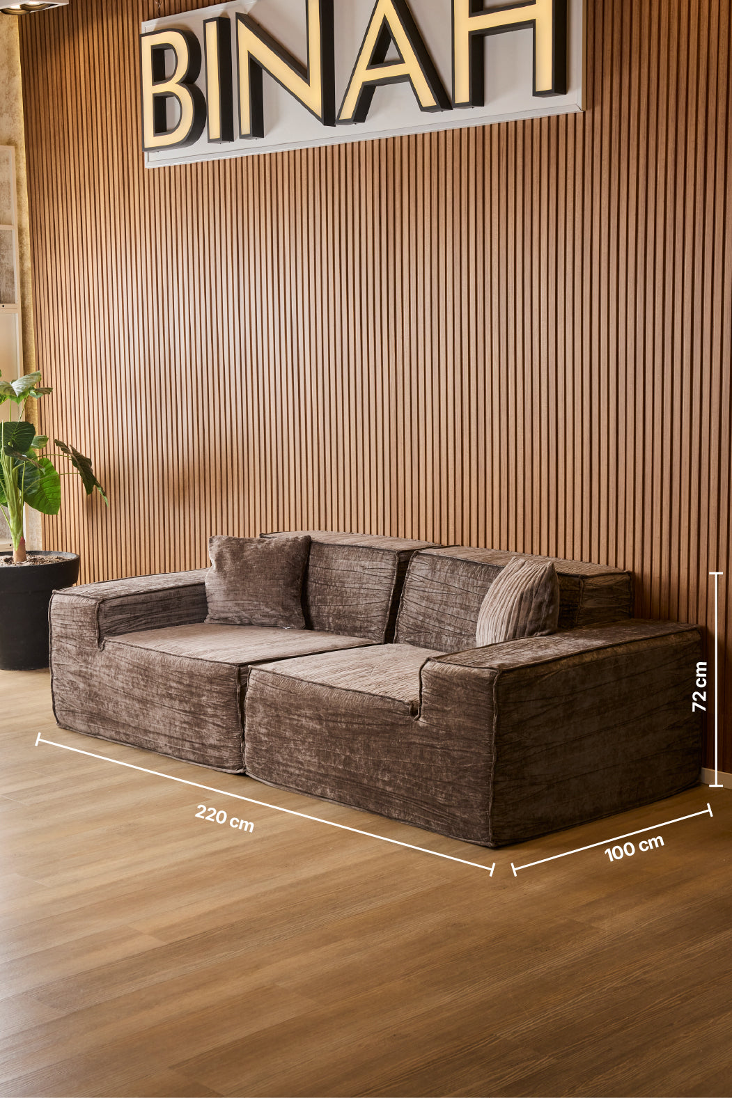 SILLON GIO 2 CUERPOS 220x100x72