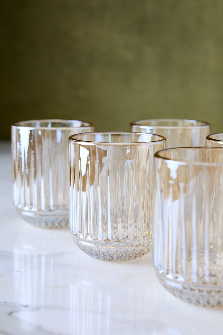 VASO BAJO HELENA CHAMPANGE 250ML x 6