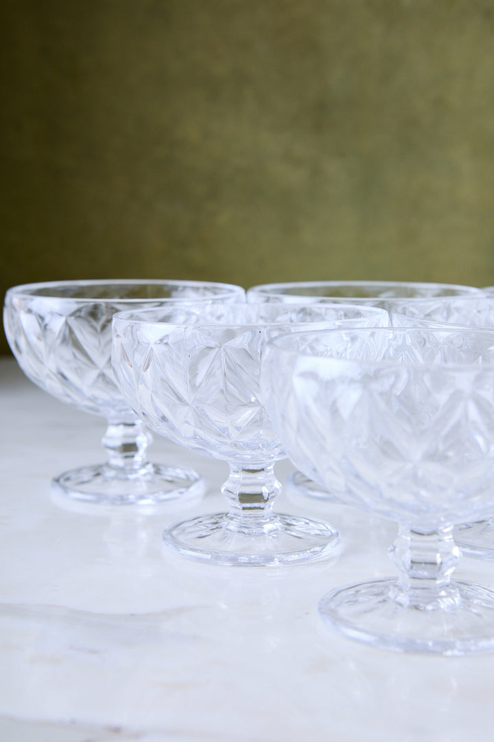 COPA DE POSTRE DIAMANTE CLEAR 300 ML x 6