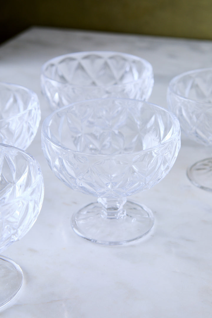 COPA DE POSTRE DIAMANTE CLEAR 300 ML x 6