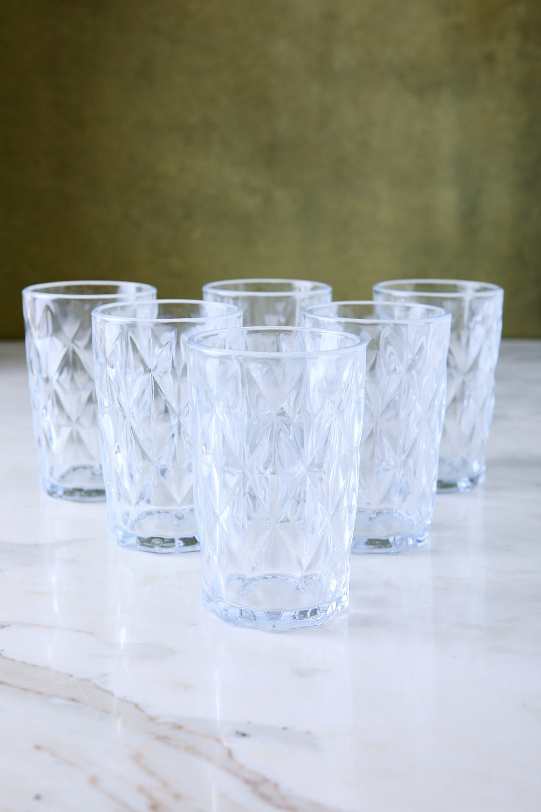 VASO ALTO DIAMANTE CLEAR 310ML x 6
