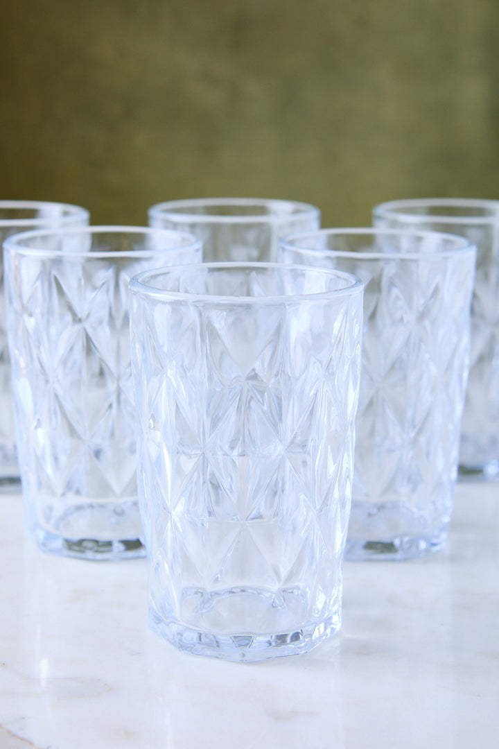 VASO ALTO DIAMANTE CLEAR 310ML x 6