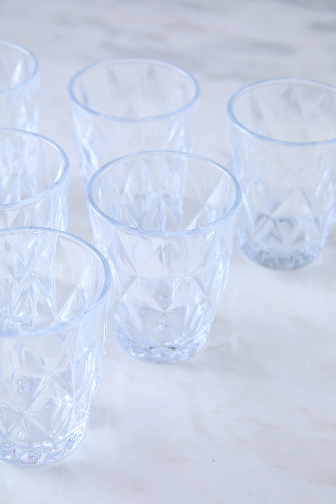 VASO BAJO DIAMANTE CLEAR 210ML x 6