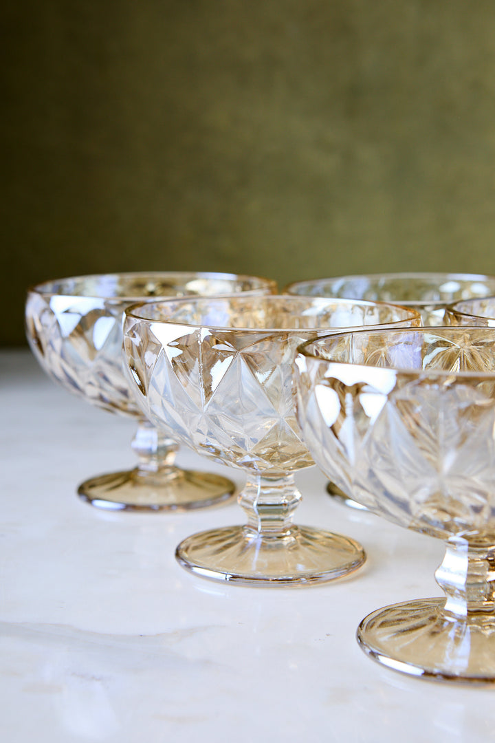 COPA DE POSTRE DIAMANTE CHAMPAGNE 350ML x 6