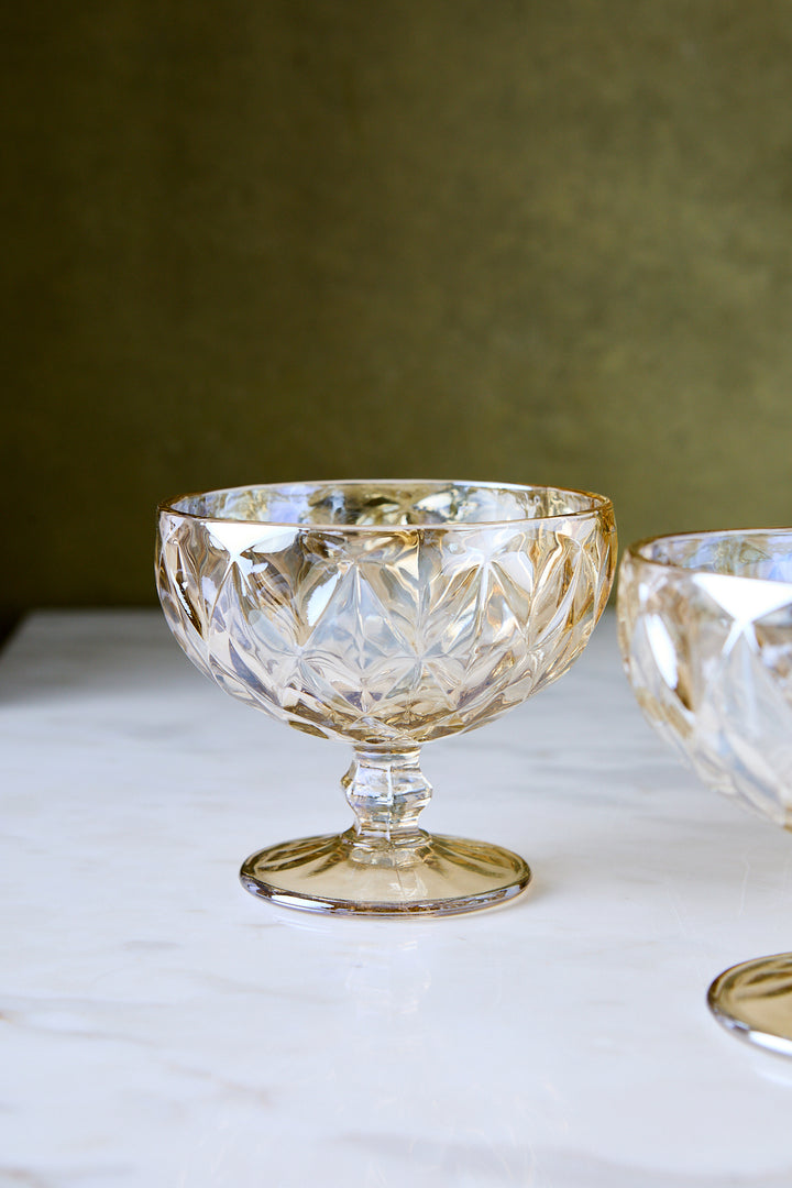 COPA DE POSTRE DIAMANTE CHAMPAGNE 350ML x 6