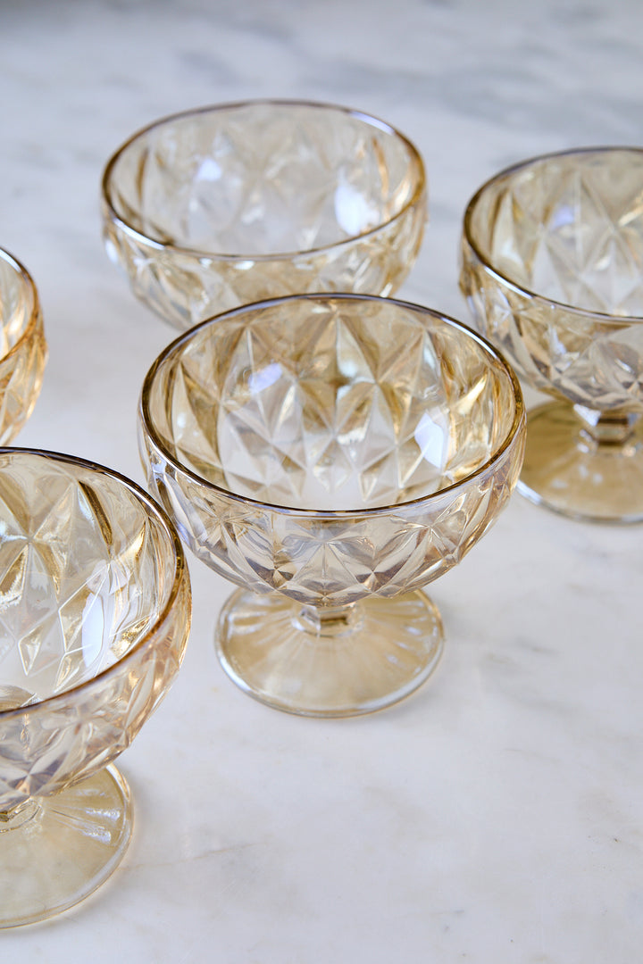 COPA DE POSTRE DIAMANTE CHAMPAGNE 350ML x 6