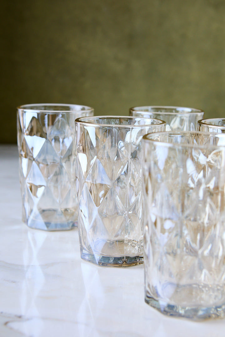 VASO ALTO DIAMANTE CHAMPAGNE 360ML x 6