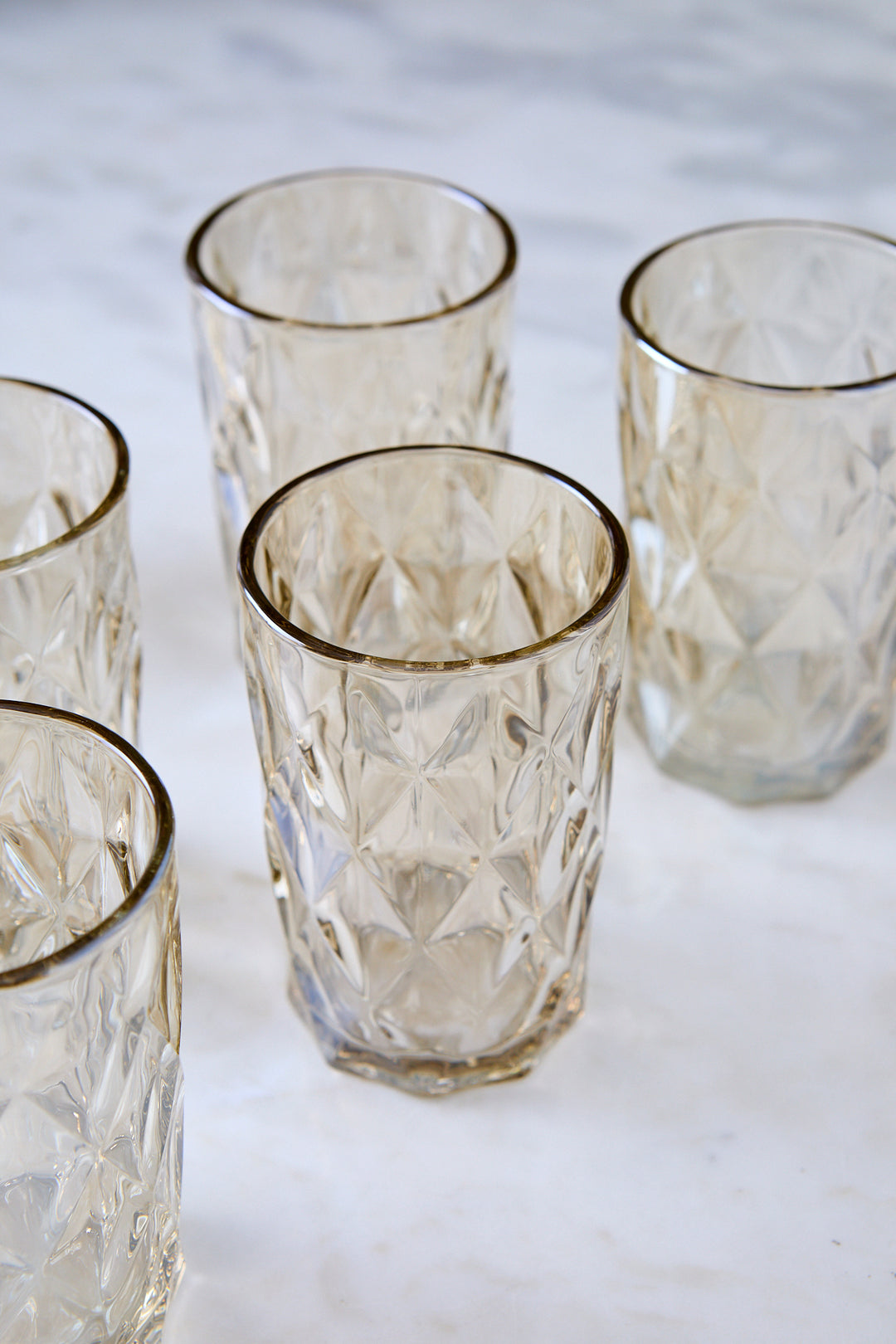 VASO ALTO DIAMANTE CHAMPAGNE 360ML x 6