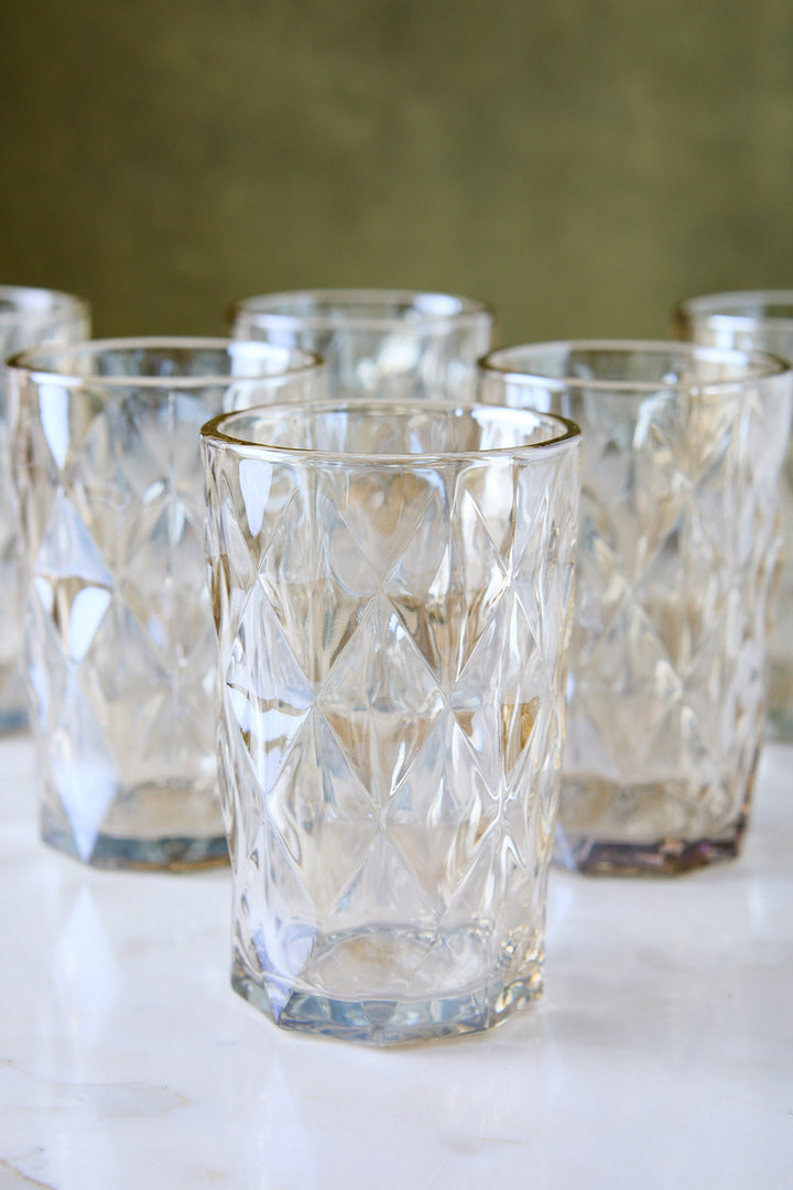 VASO ALTO DIAMANTE CHAMPAGNE 360ML x 6