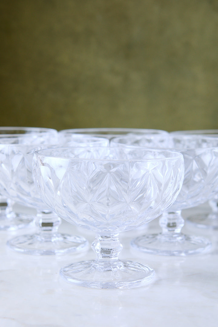 COPA DE POSTRE DIAMANTE CLEAR 300 ML x 6