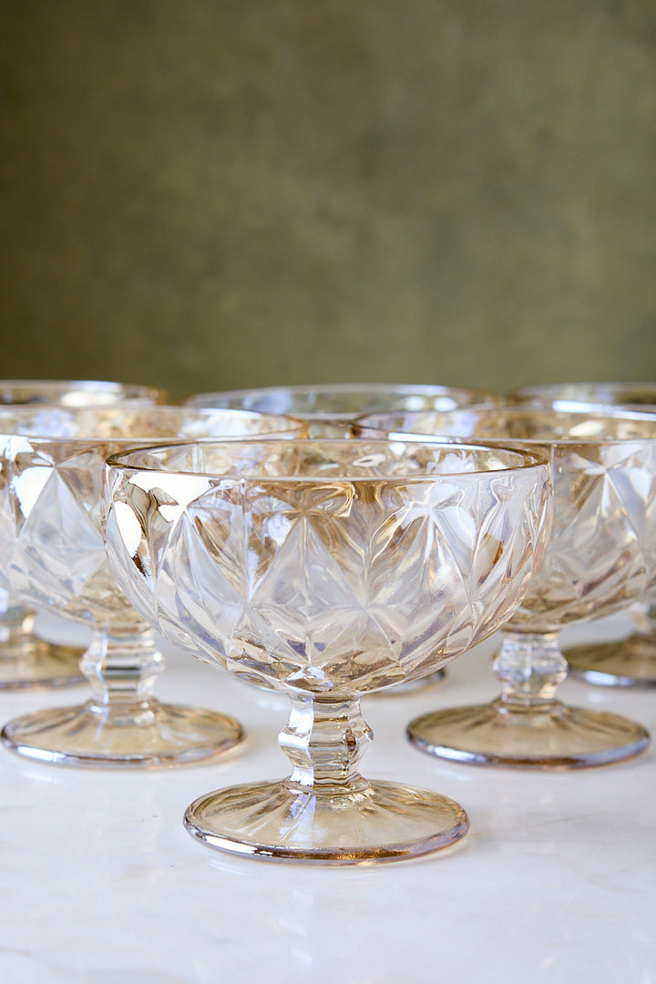 COPA DE POSTRE DIAMANTE CHAMPAGNE 350ML x 6