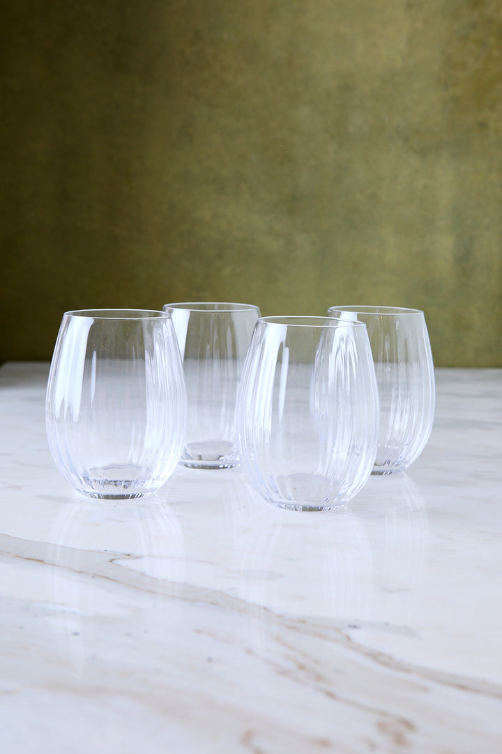 VASO FACETADO 590ML x 4