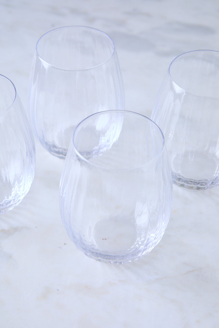 VASO FACETADO 590ML x 4