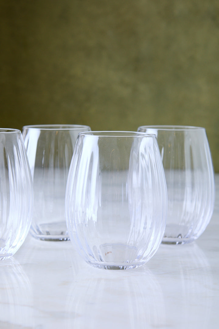 VASO FACETADO 590ML x 4