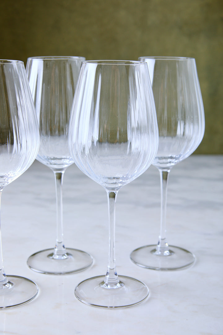 COPA DE VINO FACETADA 570ML x 4