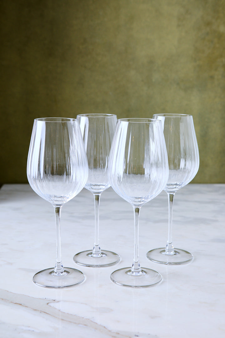 COPA DE VINO FACETADA 570ML x 4