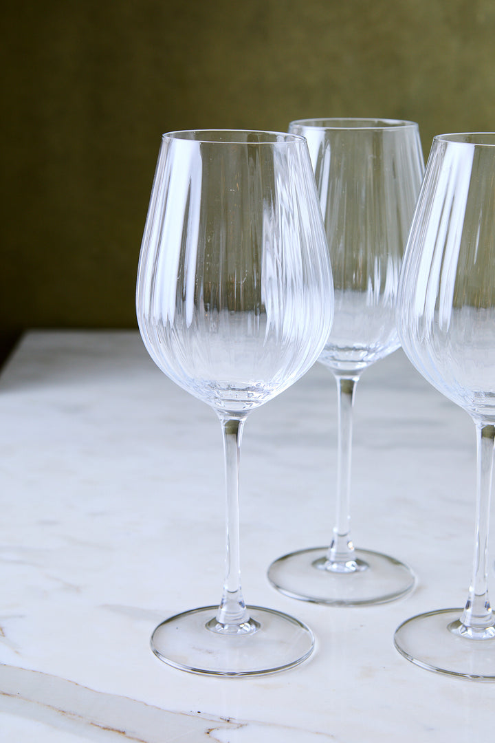 COPA DE VINO FACETADA 570ML x 4