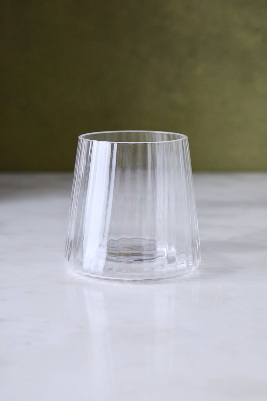 VASO FACETADO 400ML x 6