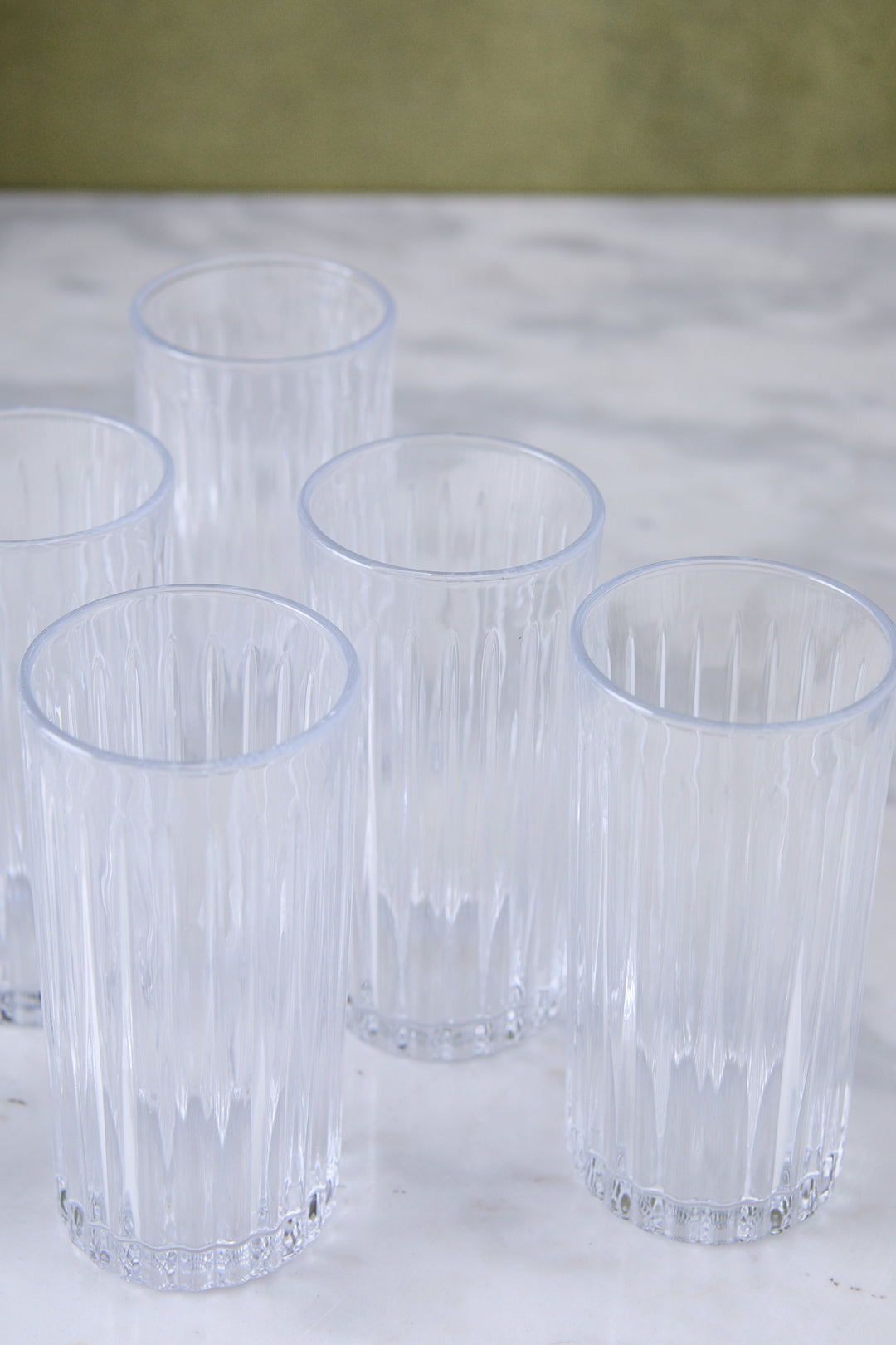 JUEGO JARRA + 6 VASOS DE VIDRIO DAILY