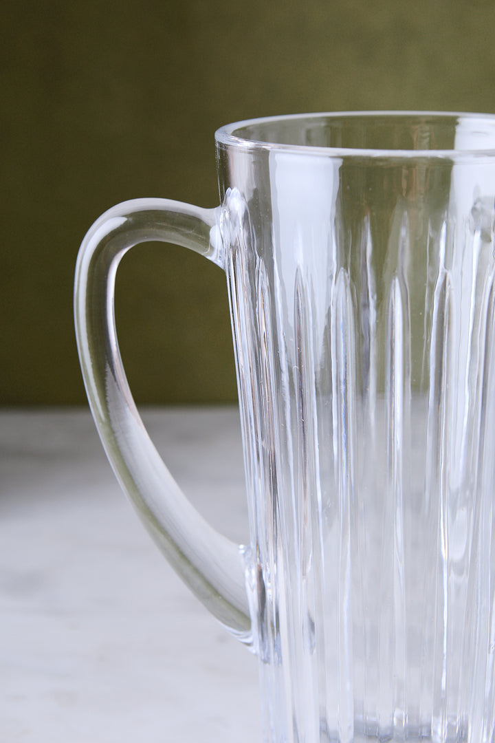 JUEGO JARRA + 6 VASOS DE VIDRIO DAILY