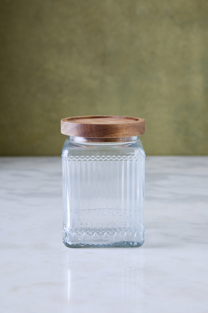 FRASCO CARDIFF VIDRIO & ACACIA 800ML