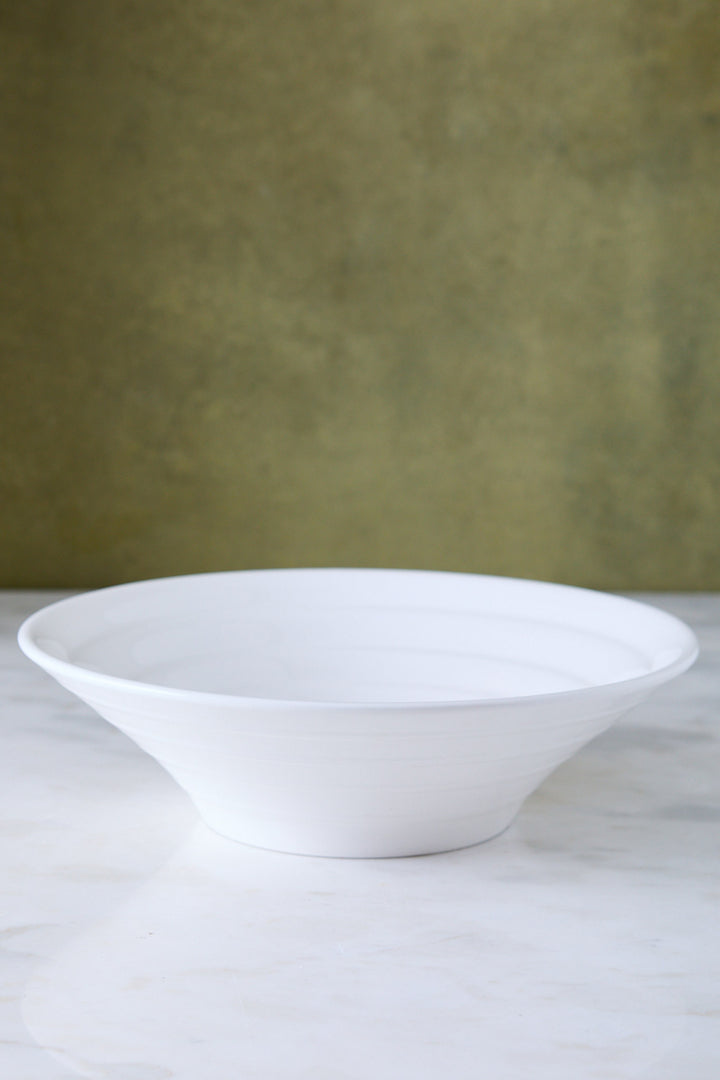 ENSALADERA CÓNICA CERAMICA BLANCA 30CM