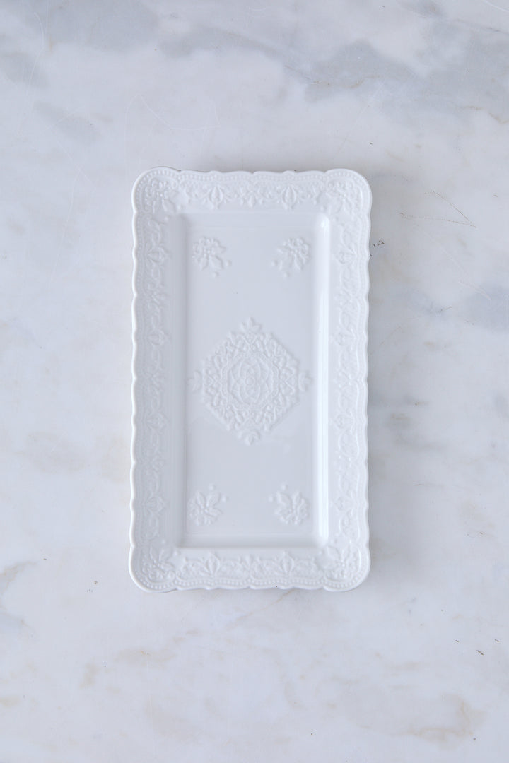 BANDEJA RECTANGULAR WINDSOR BRODERIE 24CM