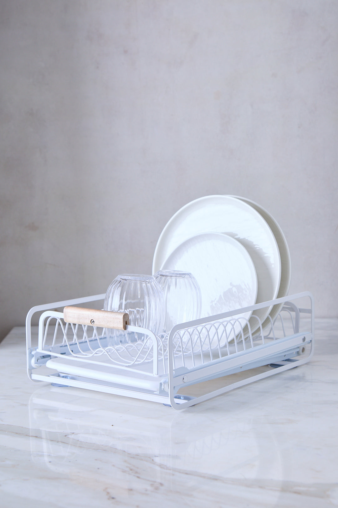 RACK ORGANIZADOR DE PLATOS WHITE 40CM