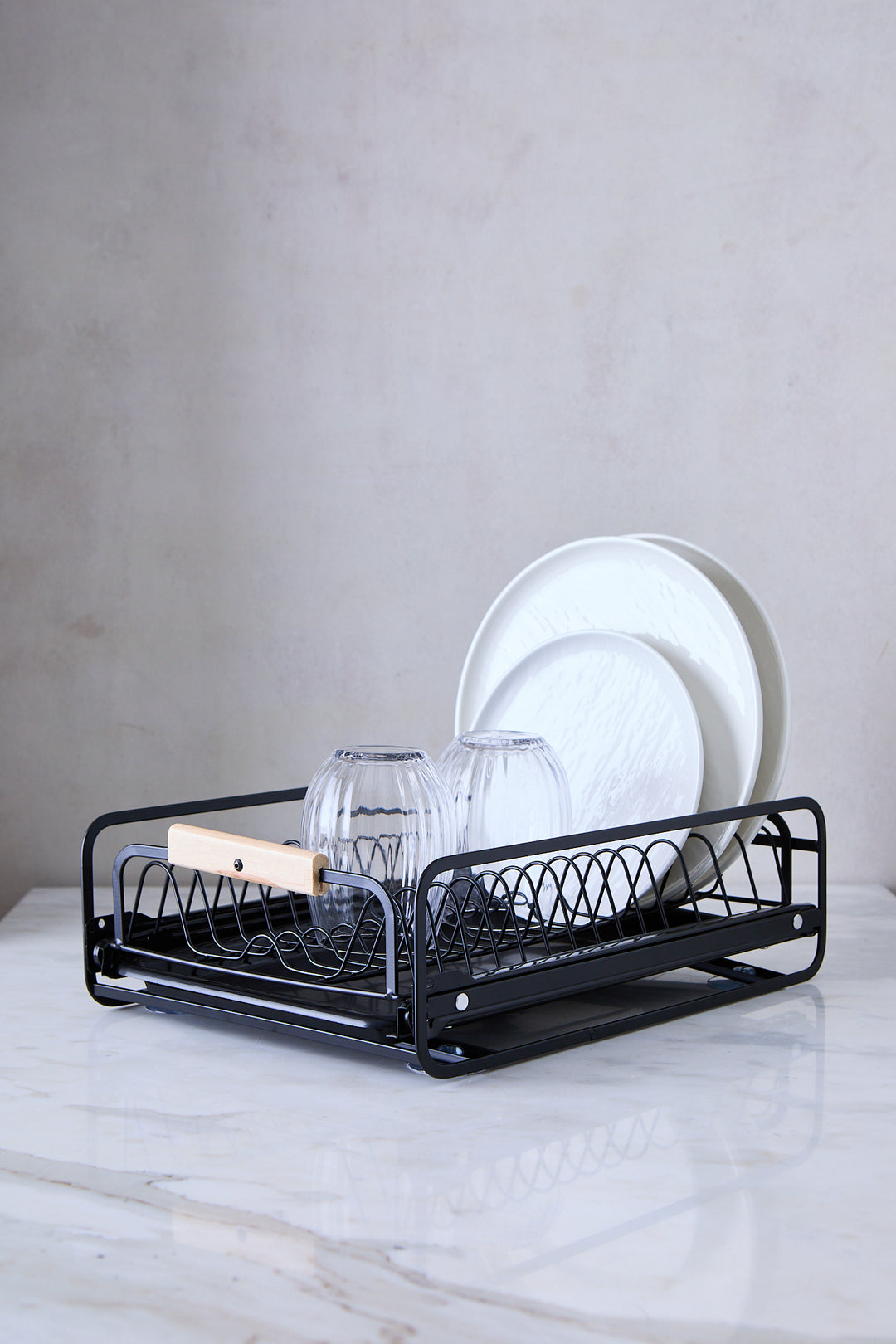 RACK ORGANIZADOR DE PLATOS BLACK 40CM