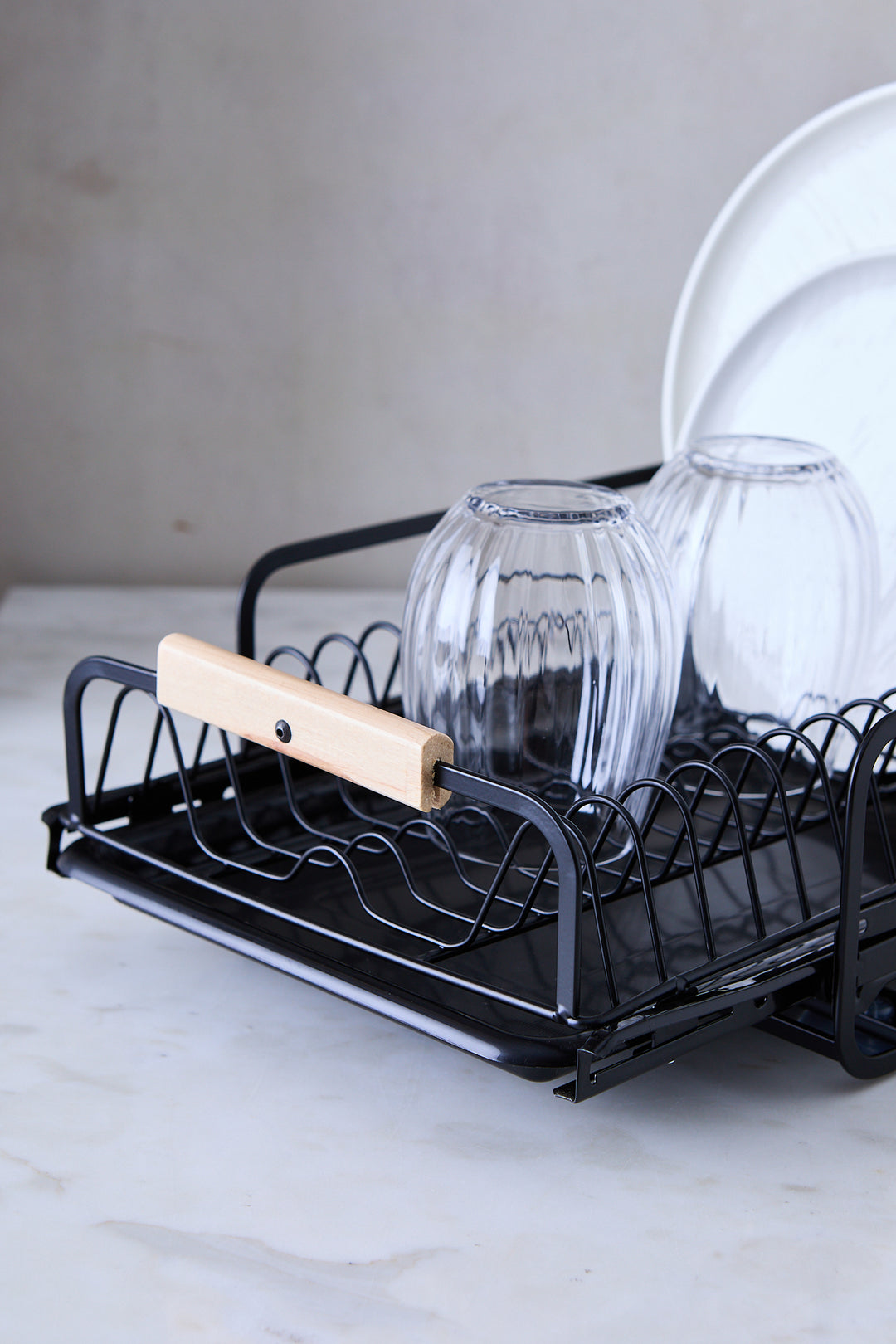 RACK ORGANIZADOR DE PLATOS BLACK 40CM