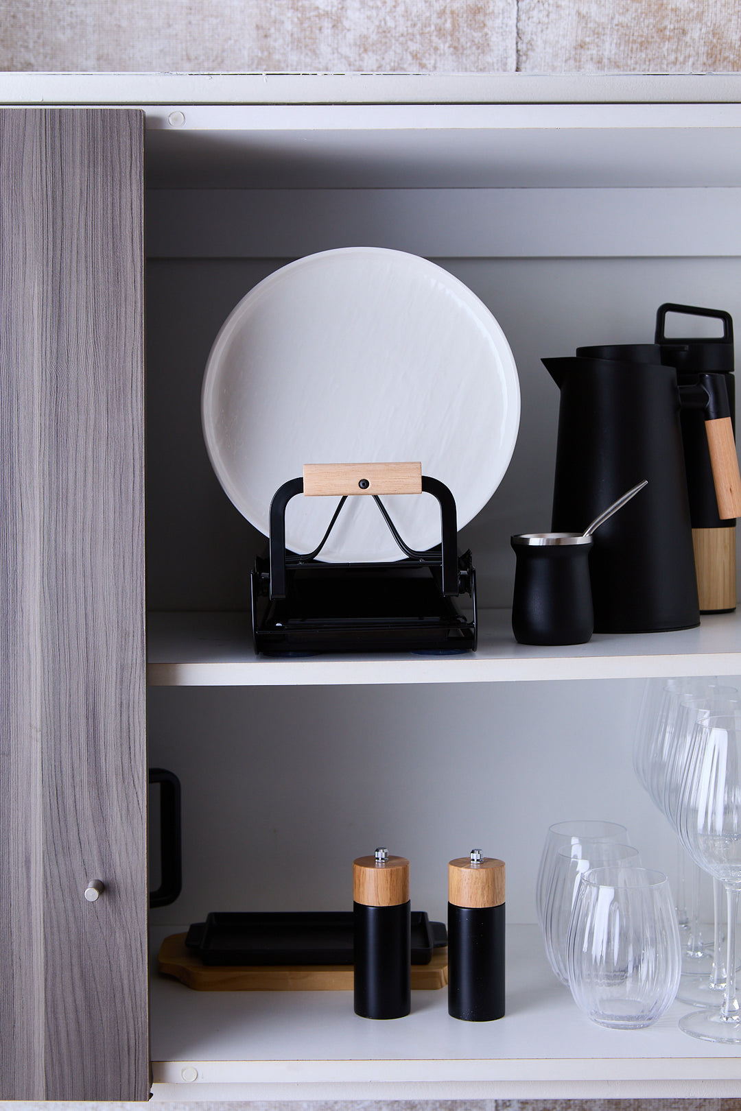 RACK ORGANIZADOR DE PLATOS BLACK 36CM