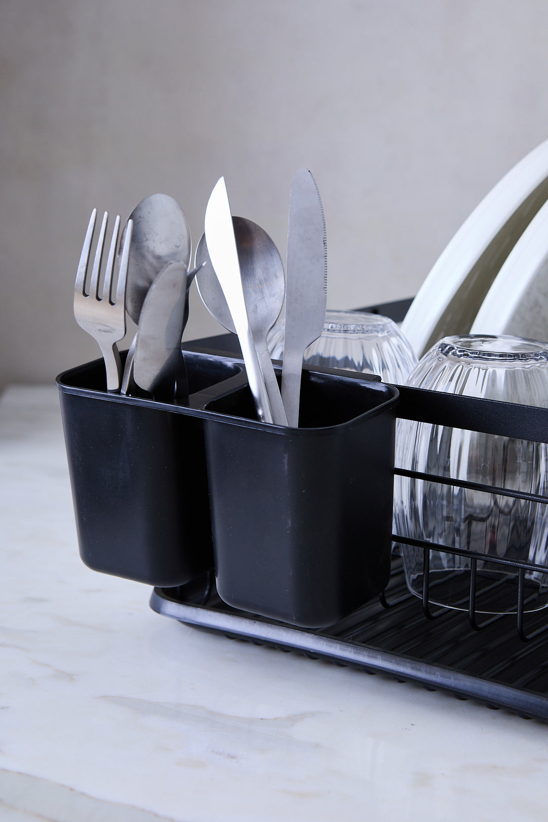 SECAPLATOS HIERRO BLACK & PLÁSTICO 42CM