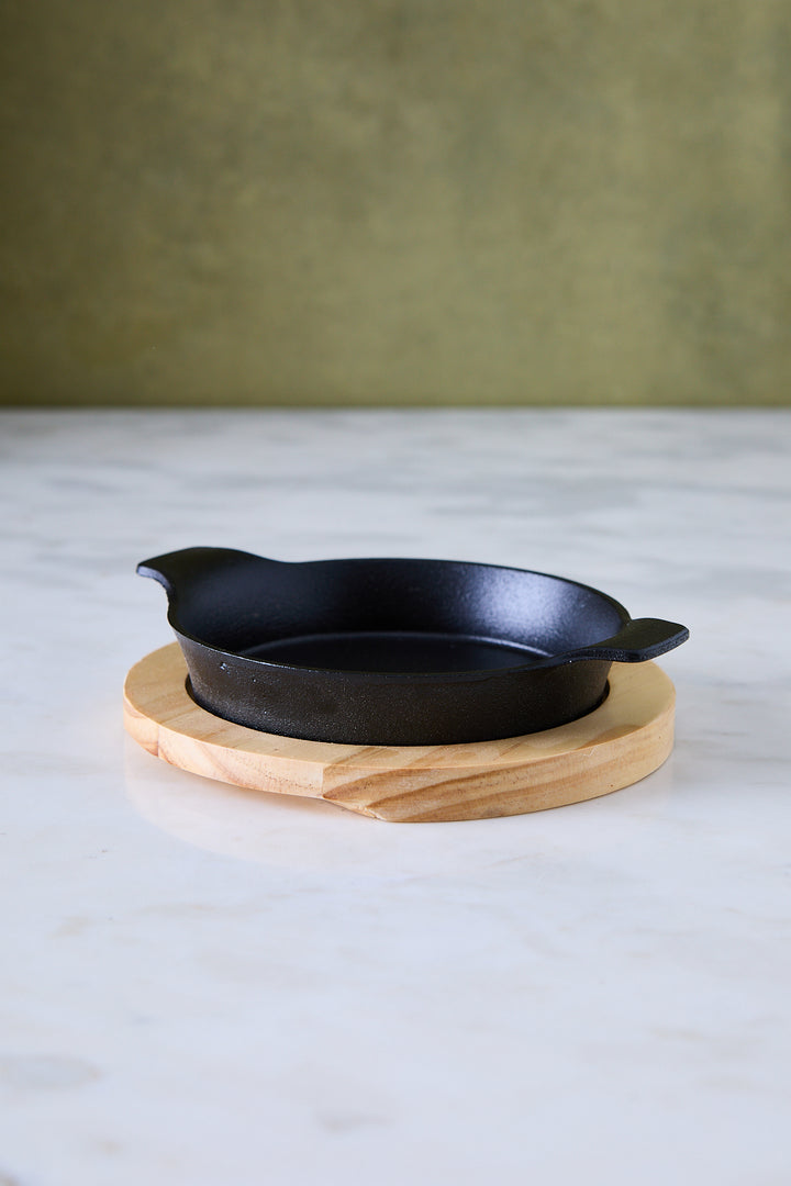 PROVOLETERA DE HIERRO CON BANDEJA 15CM