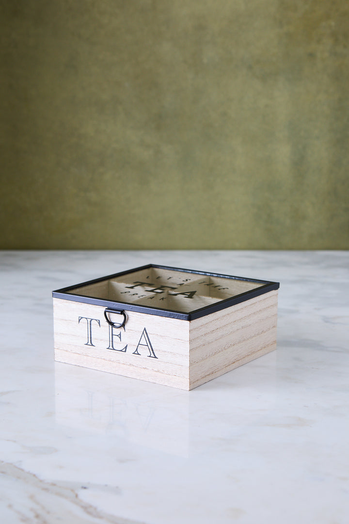 CAJA DE TE 4 CAVIDADES 17CM