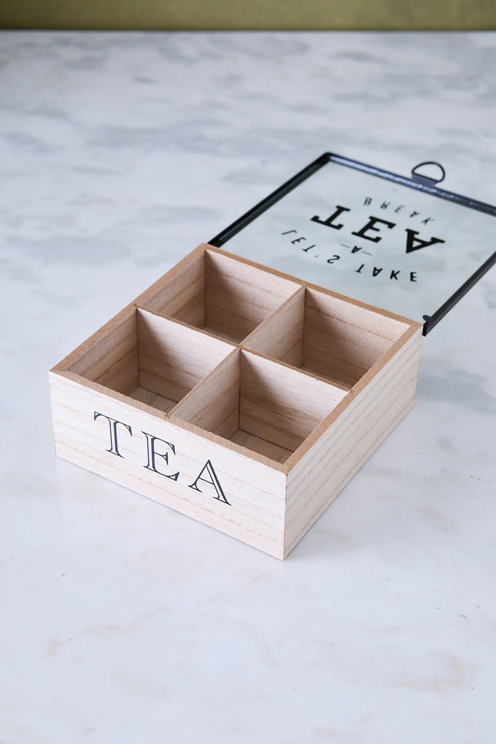 CAJA DE TE 4 CAVIDADES 17CM